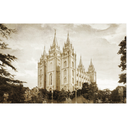 Salt Lake Temple Antiqued Recommend Holder